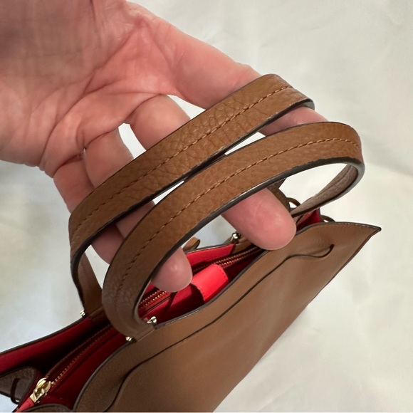 Kate Spade Warm Cognac Hayes Street Isobel Satchel Tote - Picture 8 of 10